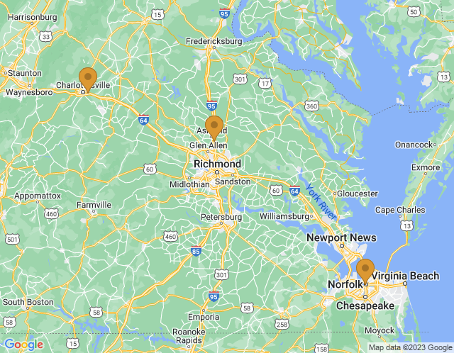 Map of Central Virginia (Richmond) WorkLab