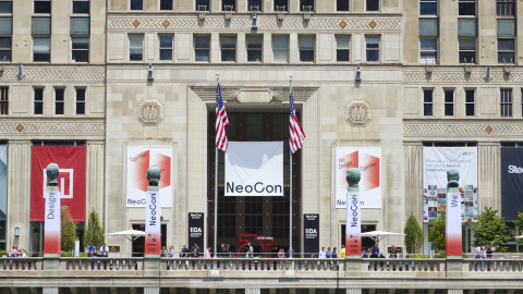 Exterior shot of THE MART for NeoCon